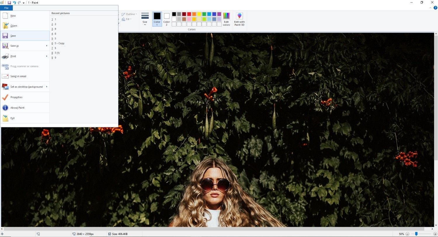 Export image