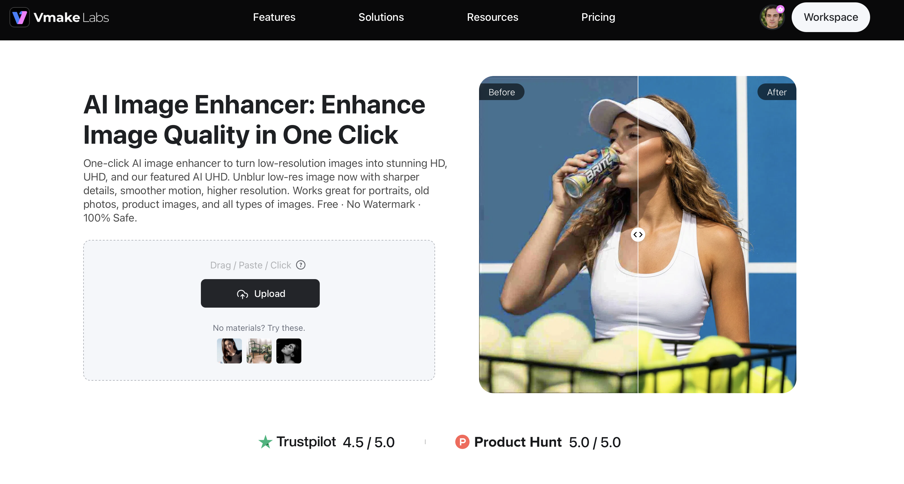 Vmake Labs Image Enhancer