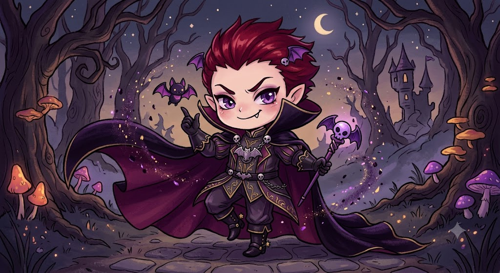text Chibi villian