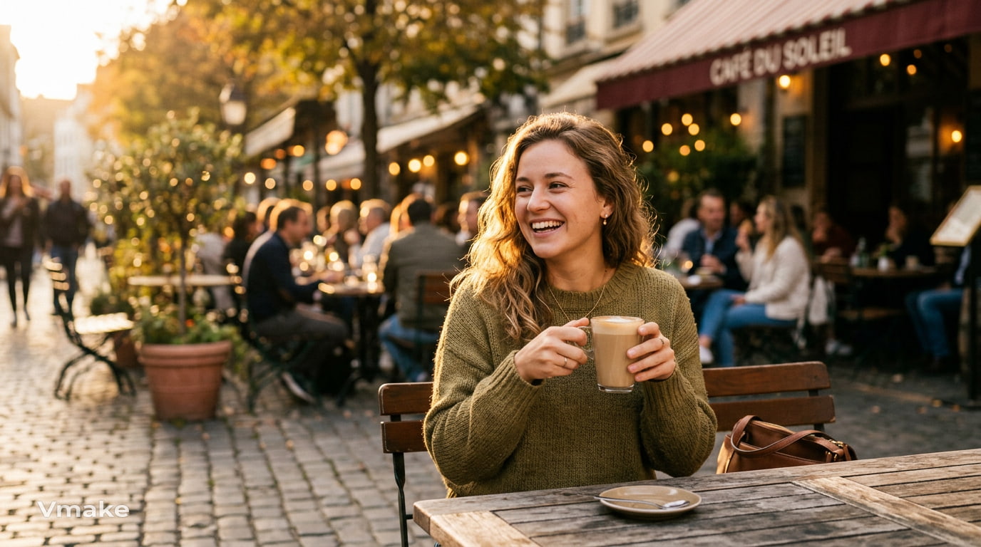 Golden hour lifestyle portrait
