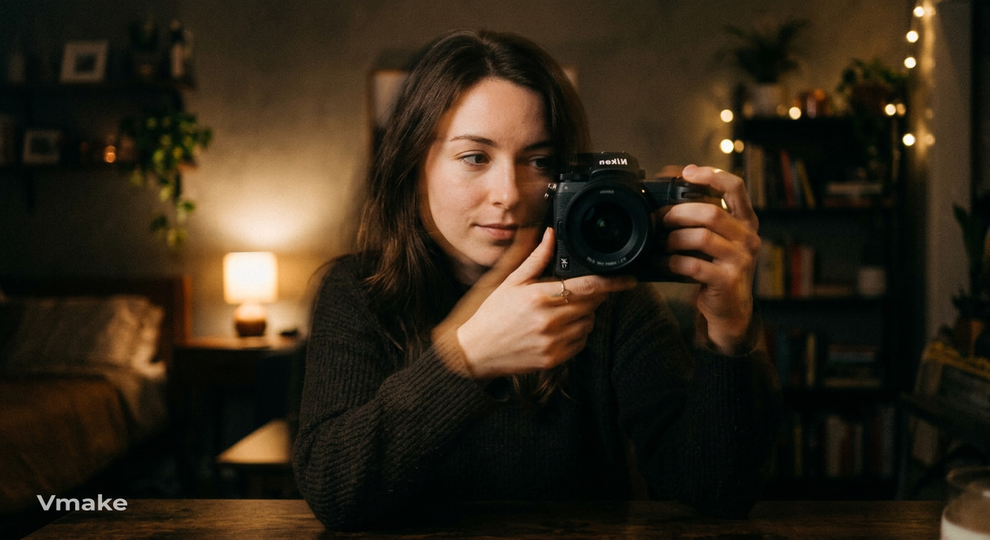 text Motion-blur portrait