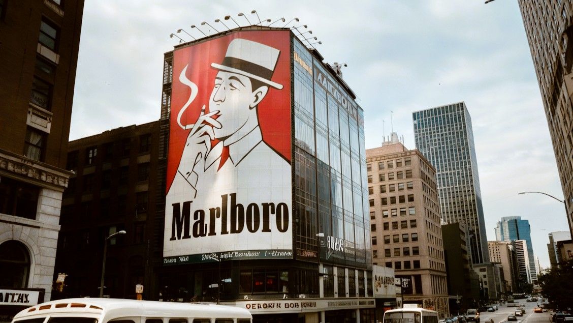 An AI-generated ad creative of the brand "Marlboro"