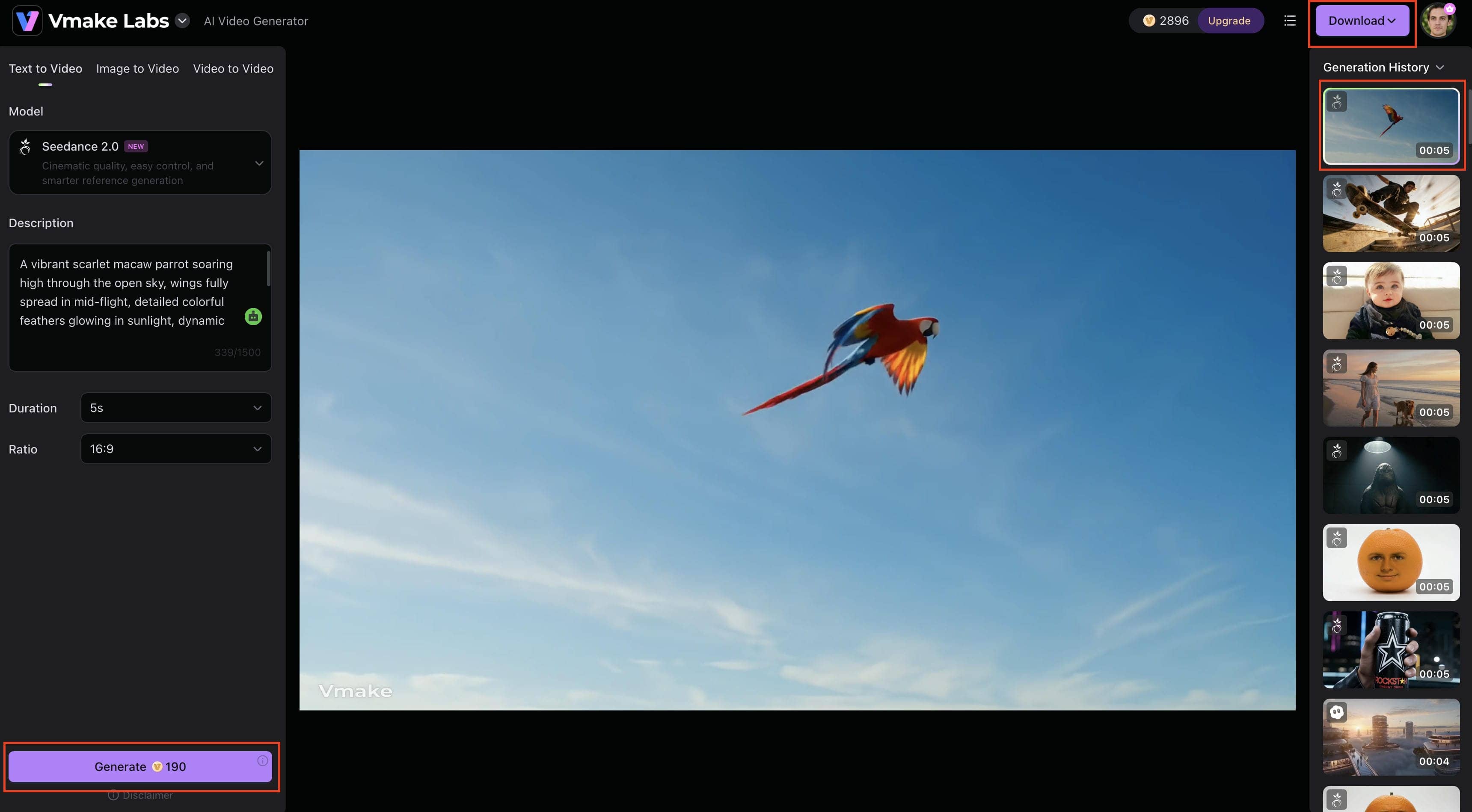 Download your final video