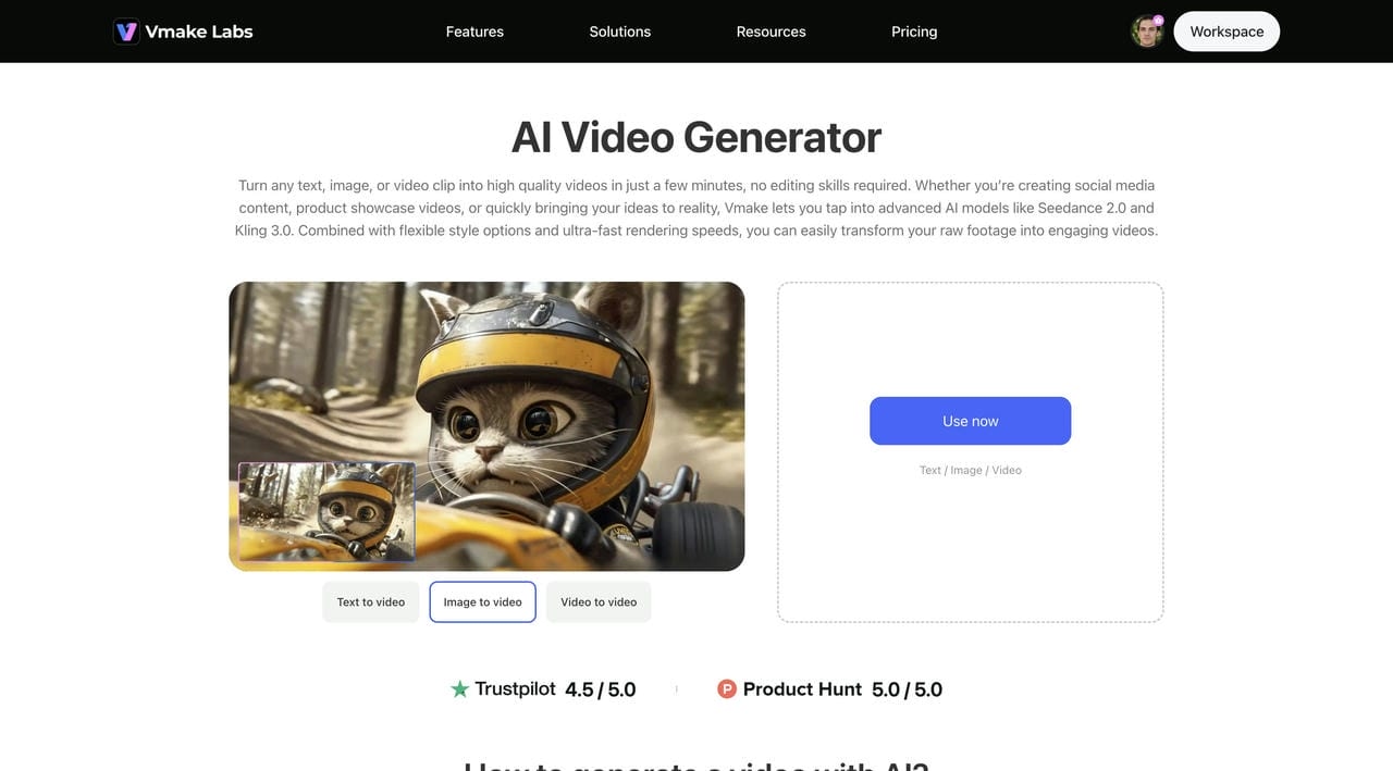 Vmake AI Video Generator