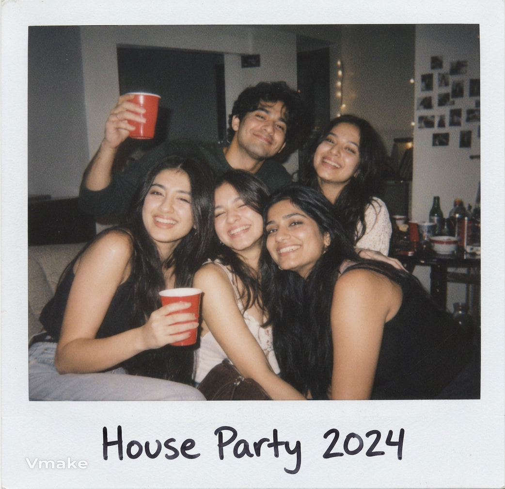 Friends or group Polaroid