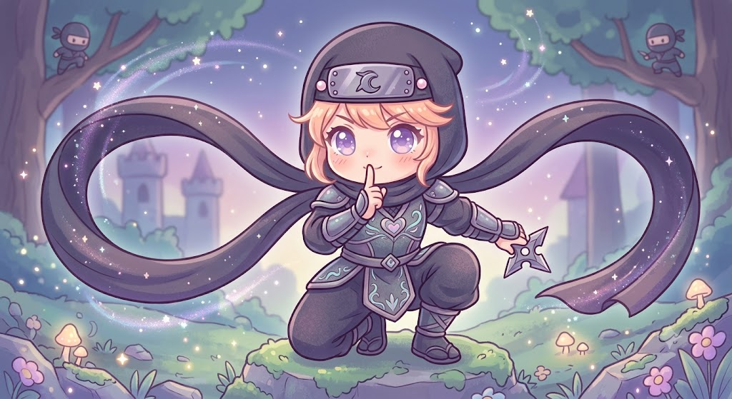 text Chibi ninja