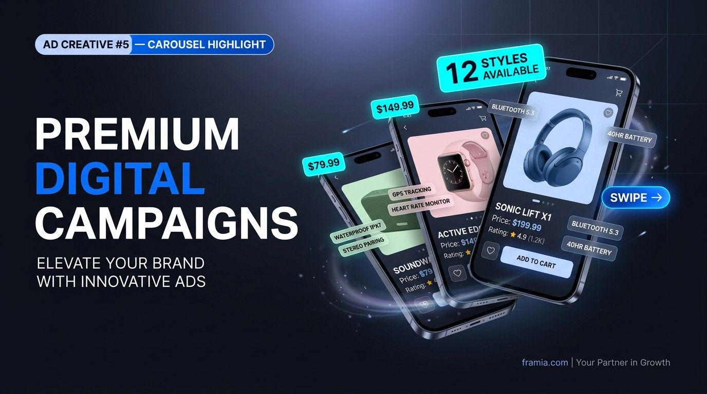 Interactive e-commerce carousel highlight