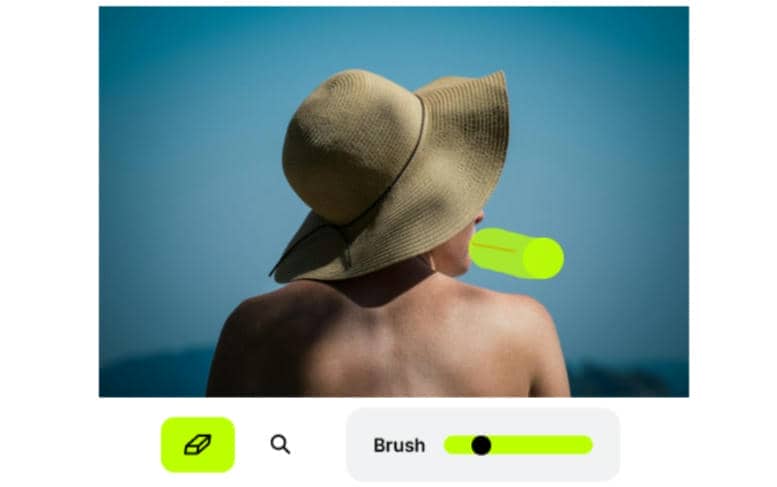 text Brush-based selection tool