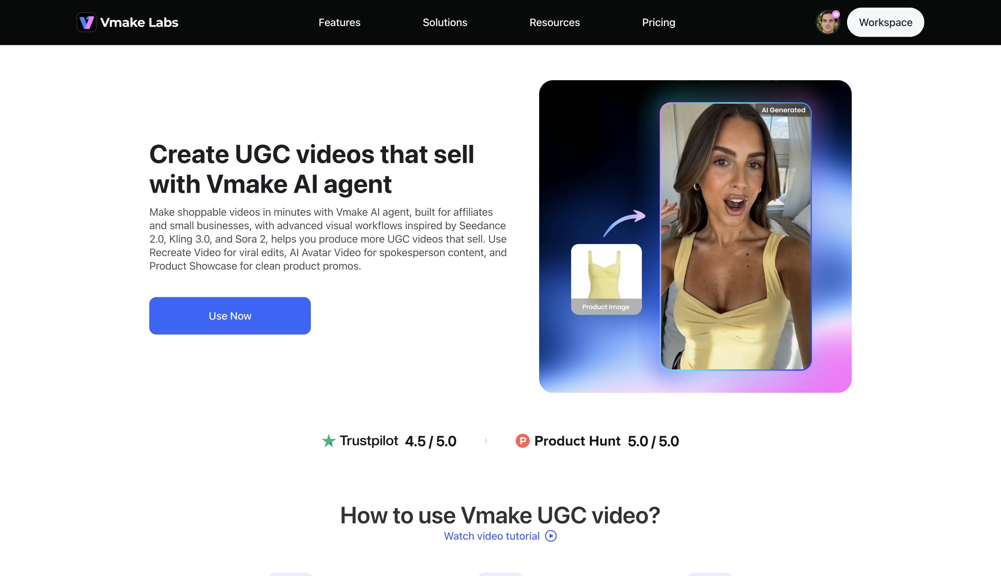 Vmake UGC video generator