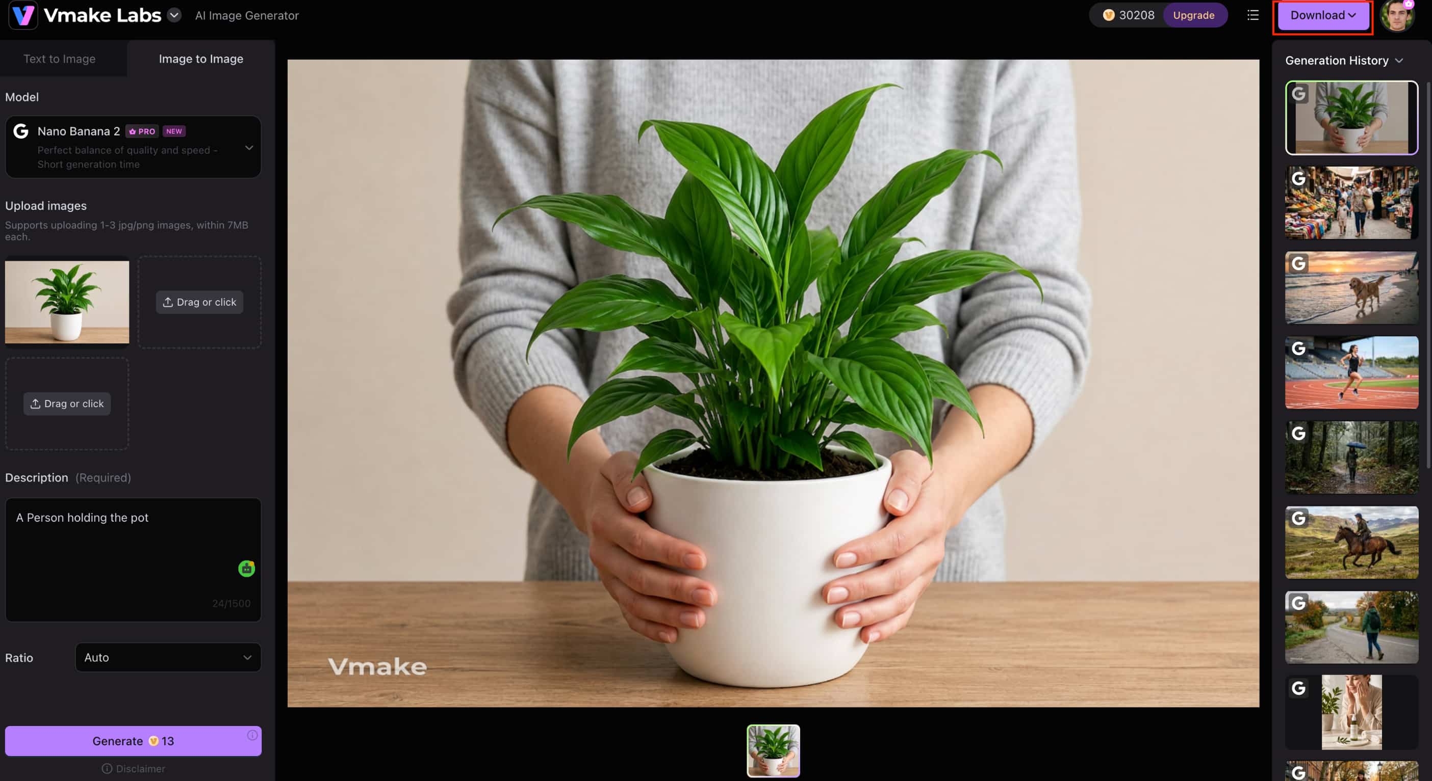 text Generate and download your image