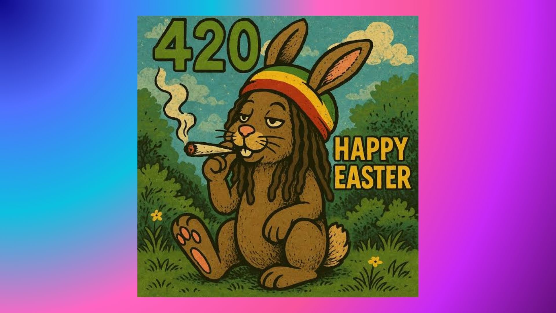 text 12. The Vintage 420 Easter Meme