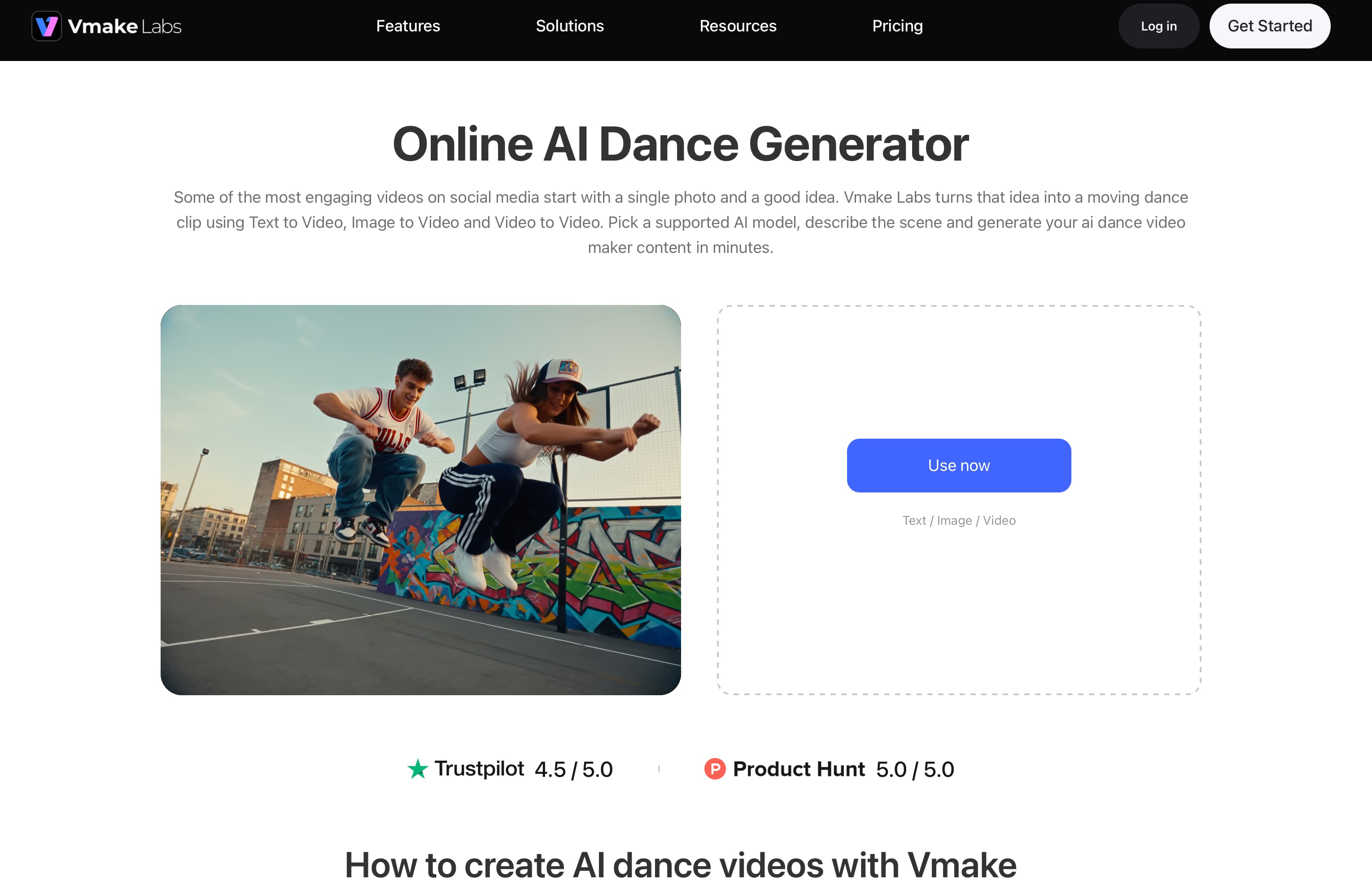 Vmake Labs AI video generator