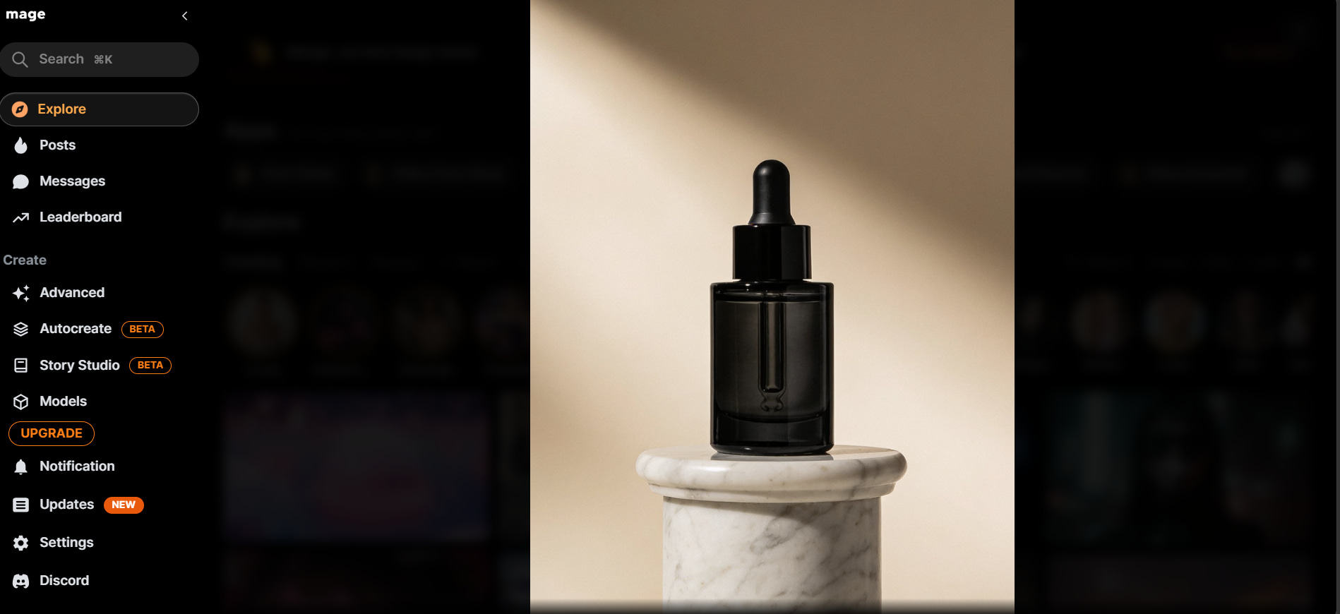 text Photorealistic product scene