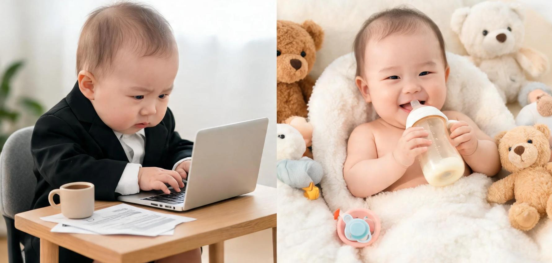 Work-life balance explained by babies
