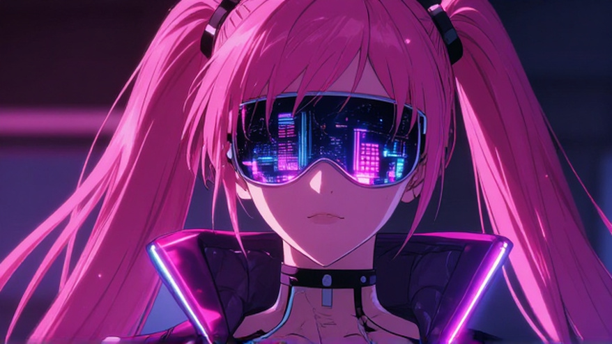 text Cyberpunk image by Magic Hour AI Image Generator