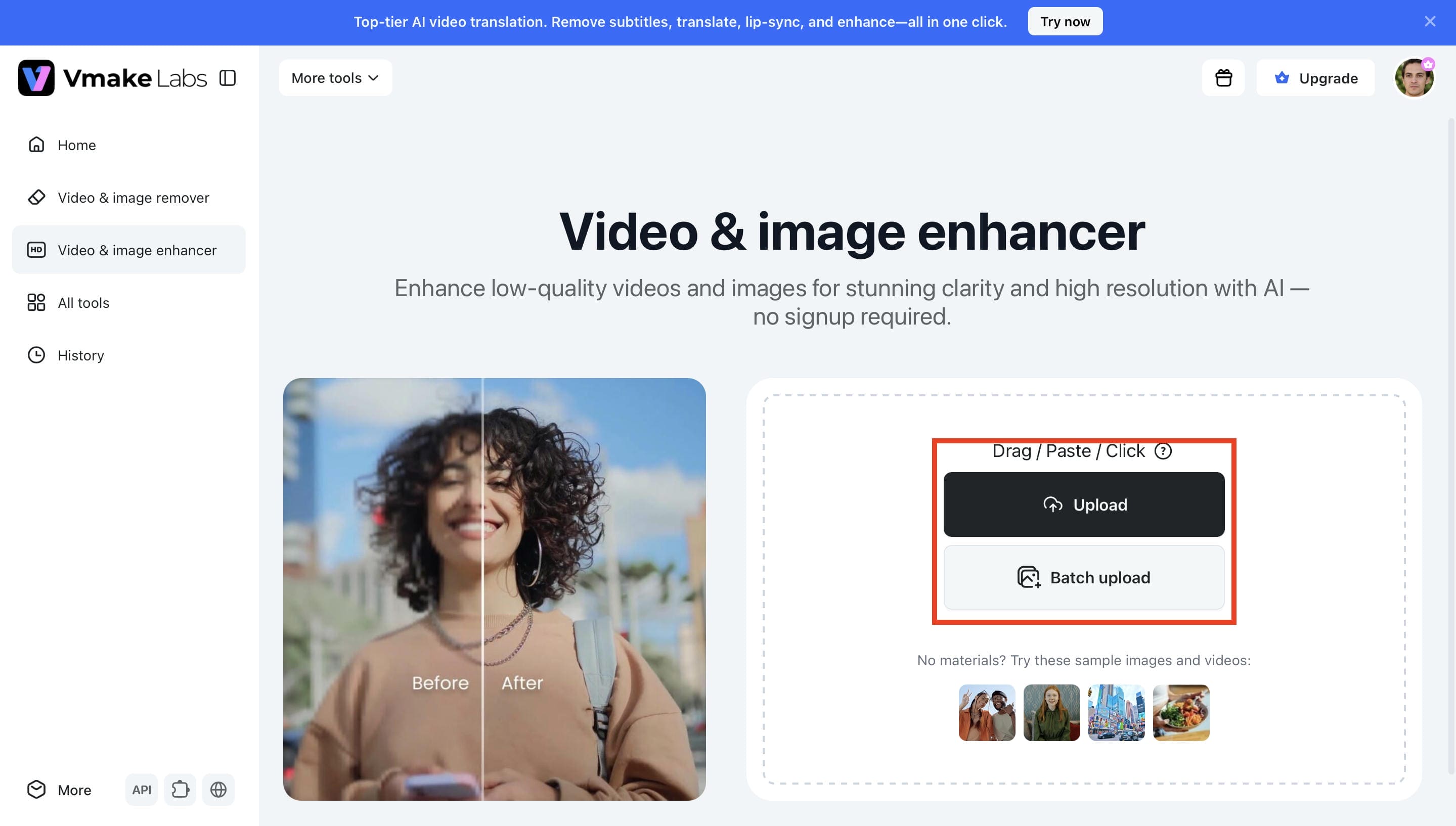 Upload the Image