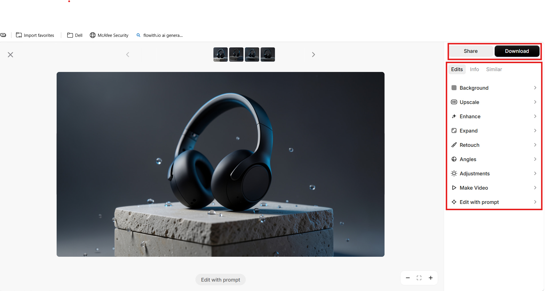 text Generate, Review, and Download Your Image