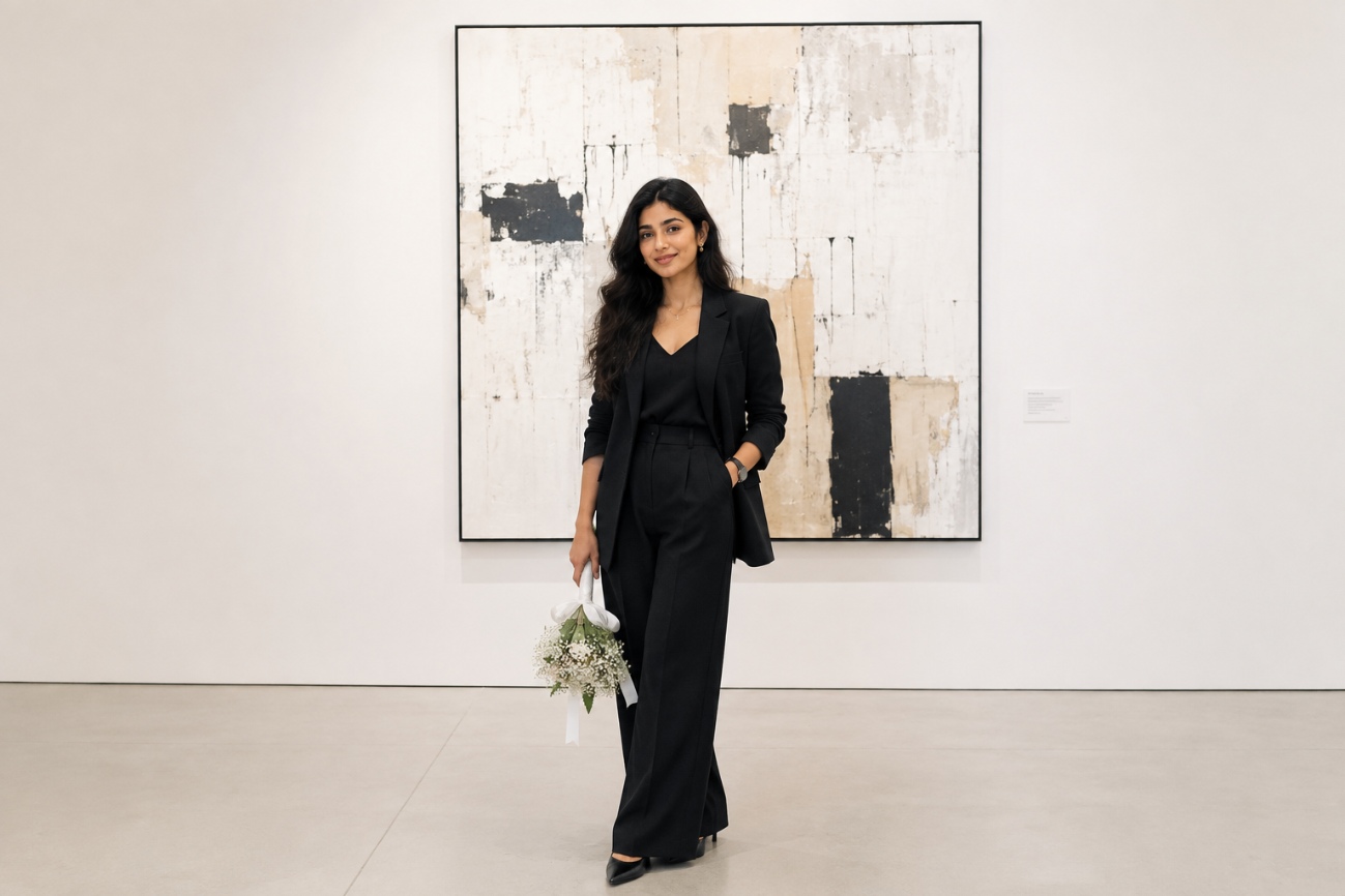 Art gallery birthday portrait