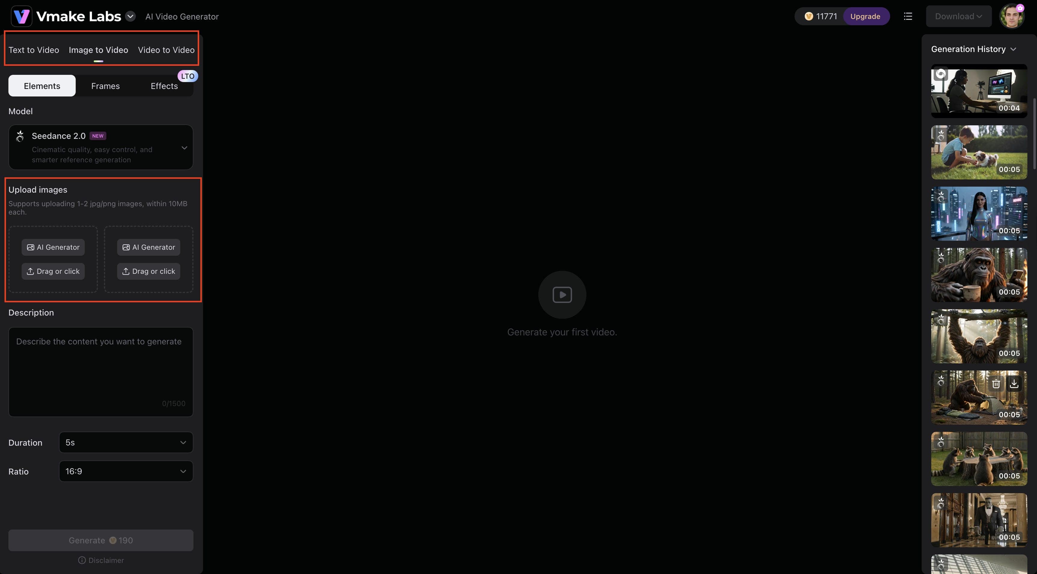  Enter a Prompt or Upload an Image