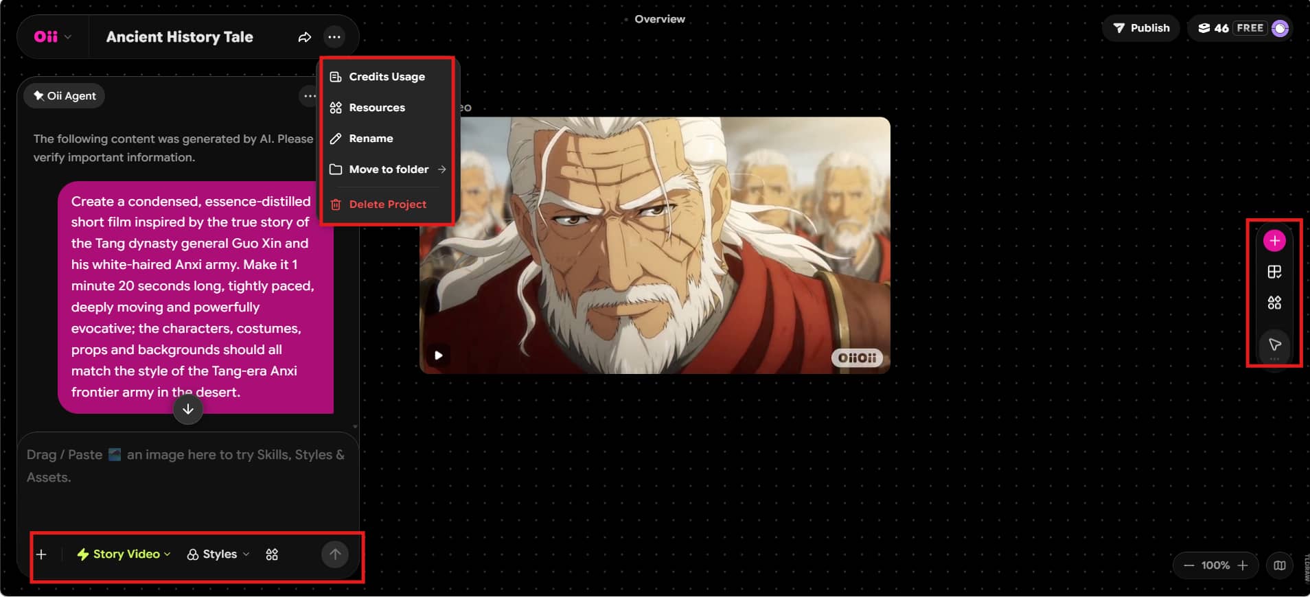 text Review the Generated Project