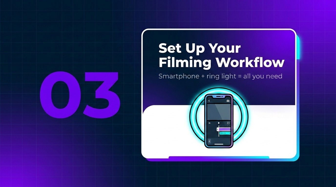 Set up a simple filming and editing workflow