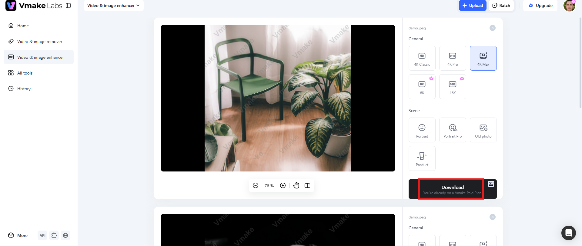 text download the image