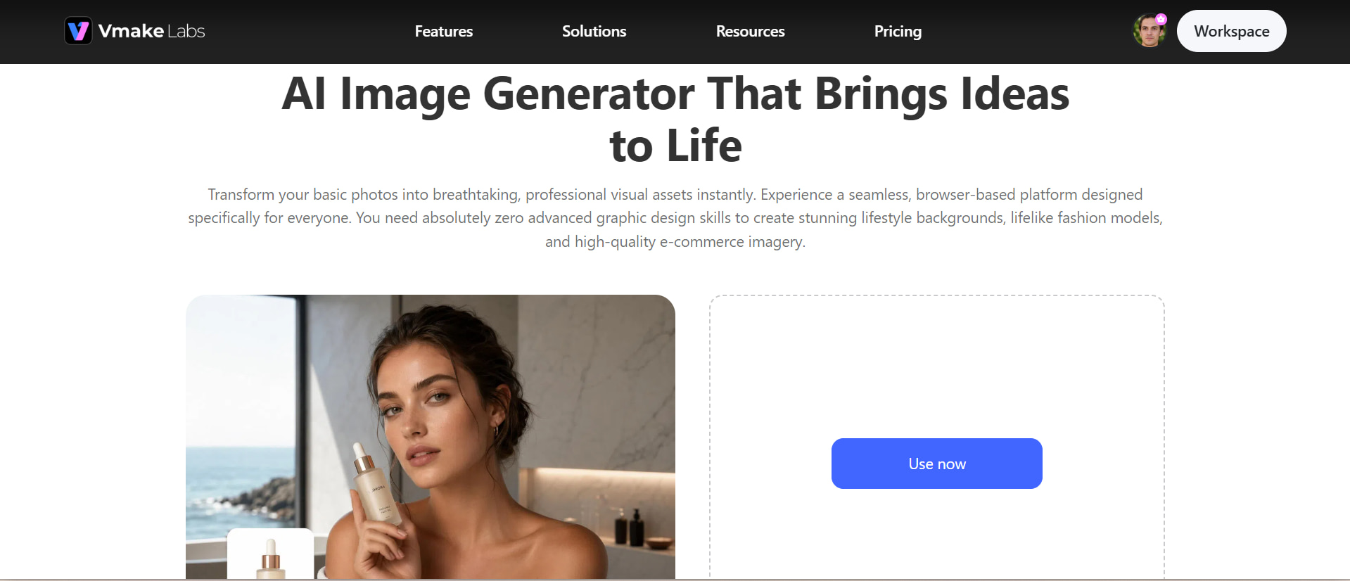 text Vmake Labs image generator
