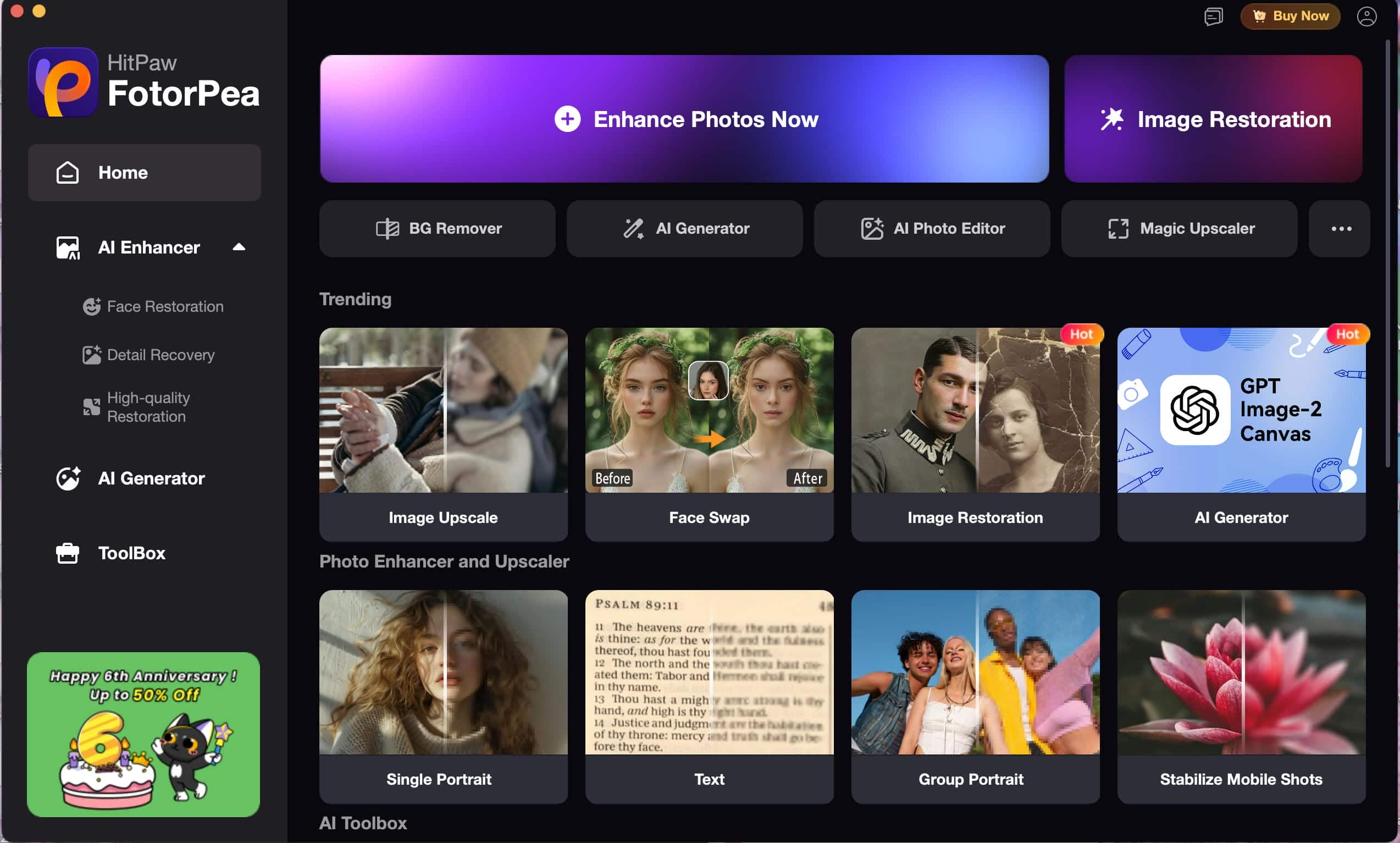 text HitPaw Photo Enhancer