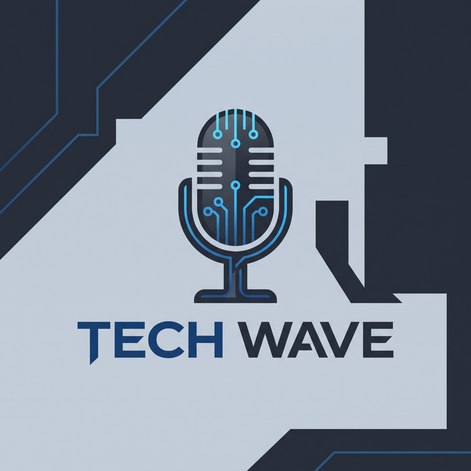 text Niche-focused podcast logo