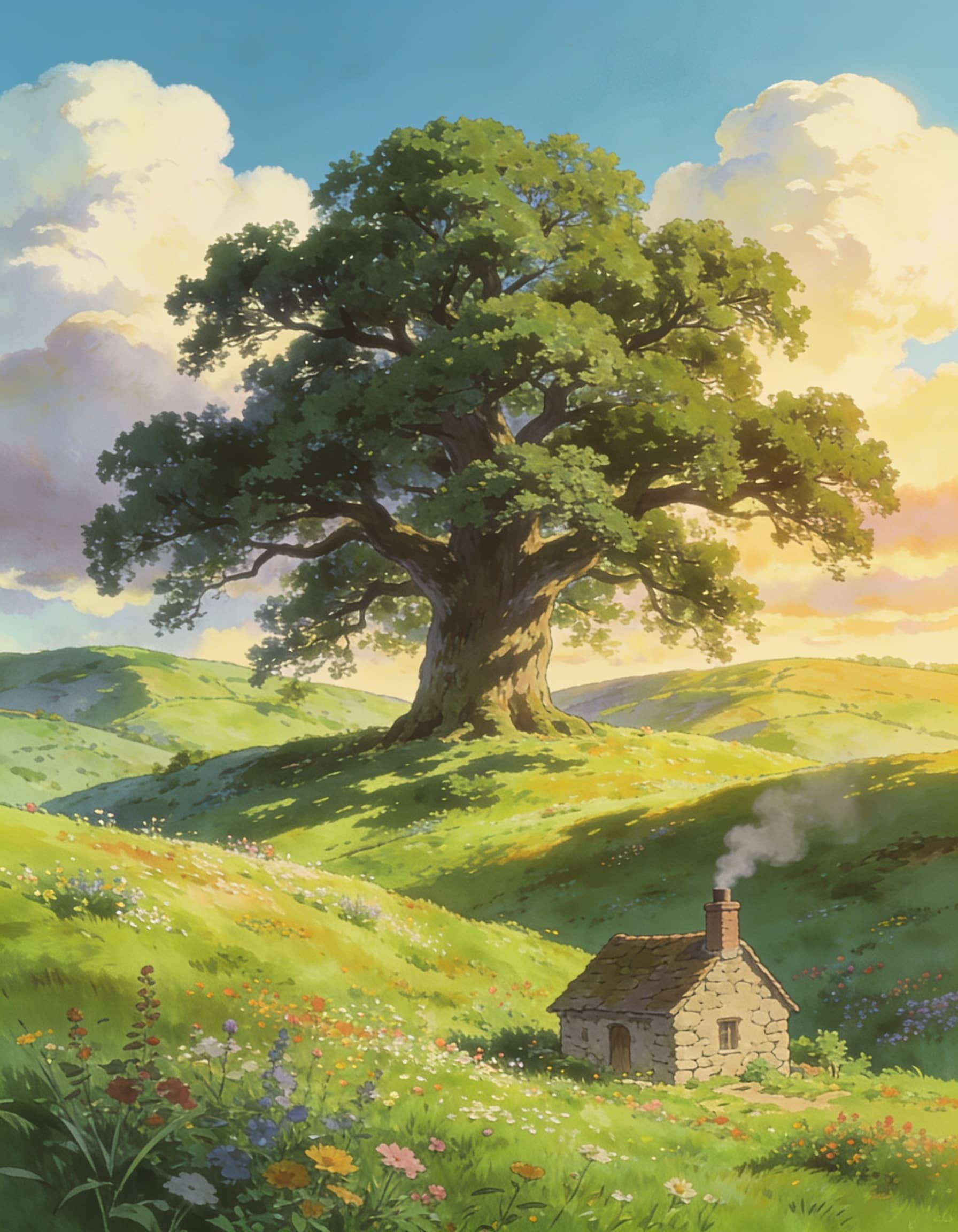 text Ghibli-style anime by maga space