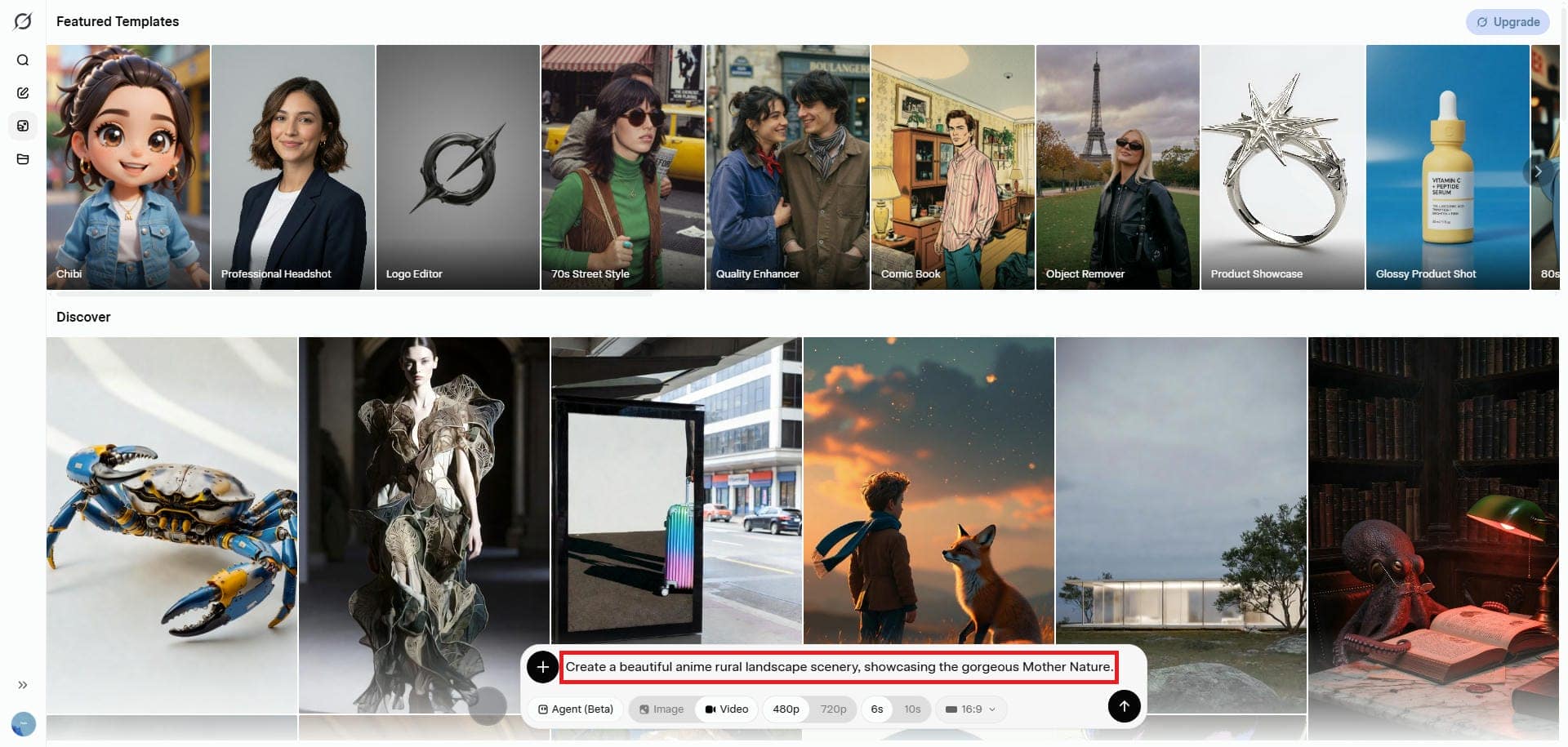 Enter your text-to-video prompt