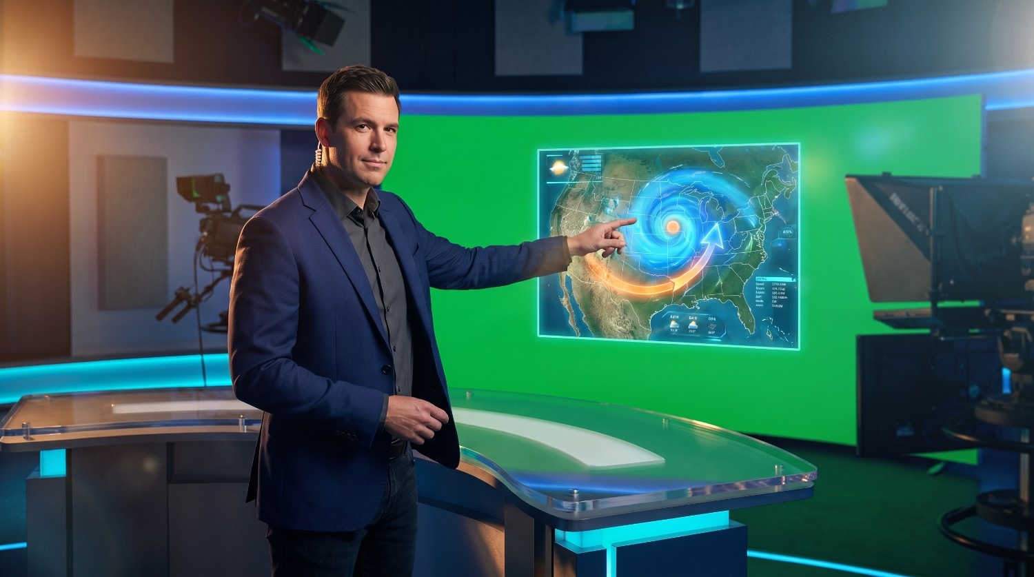 Weather forecasts and live television