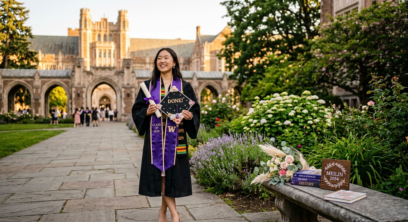 text Graduation photos more creative with locations and props
