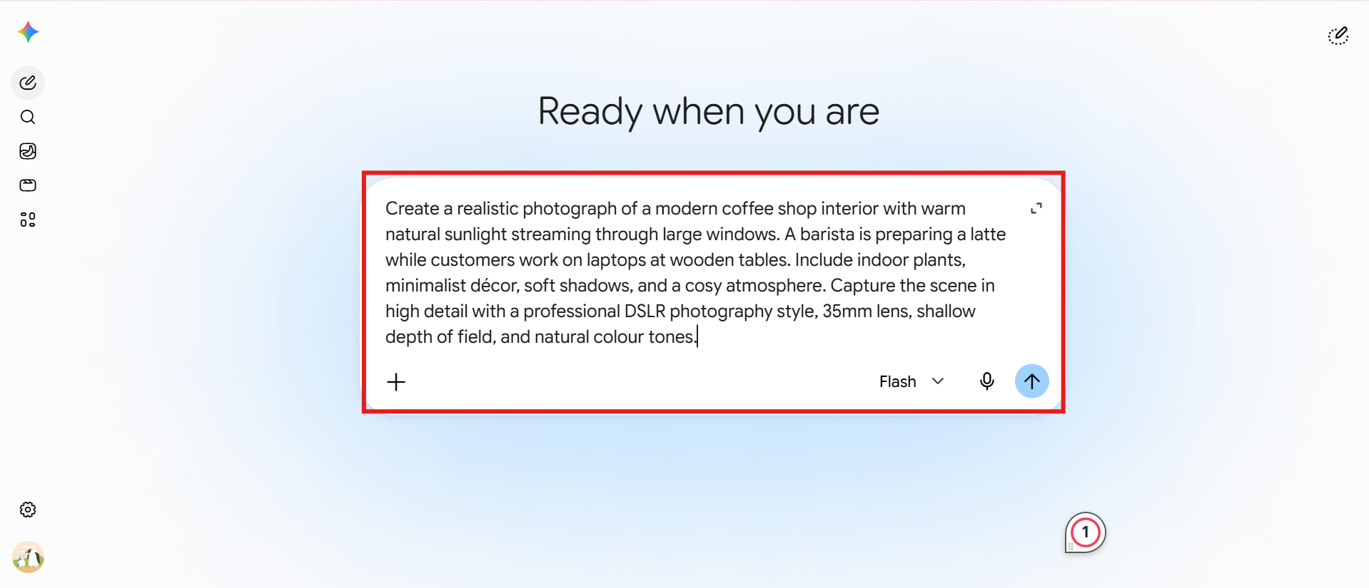 text Write a detailed image prompt