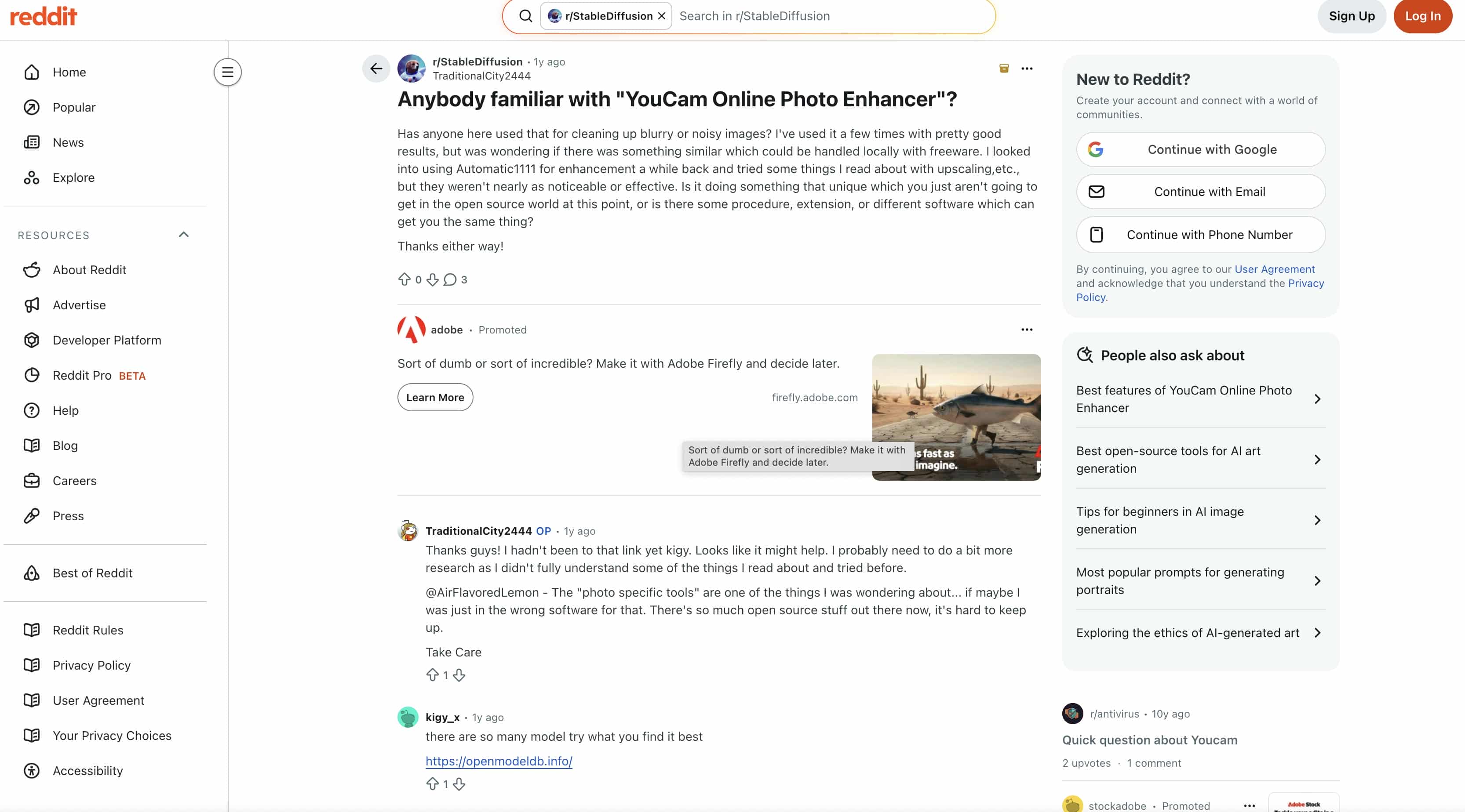 Youcam Community feedback