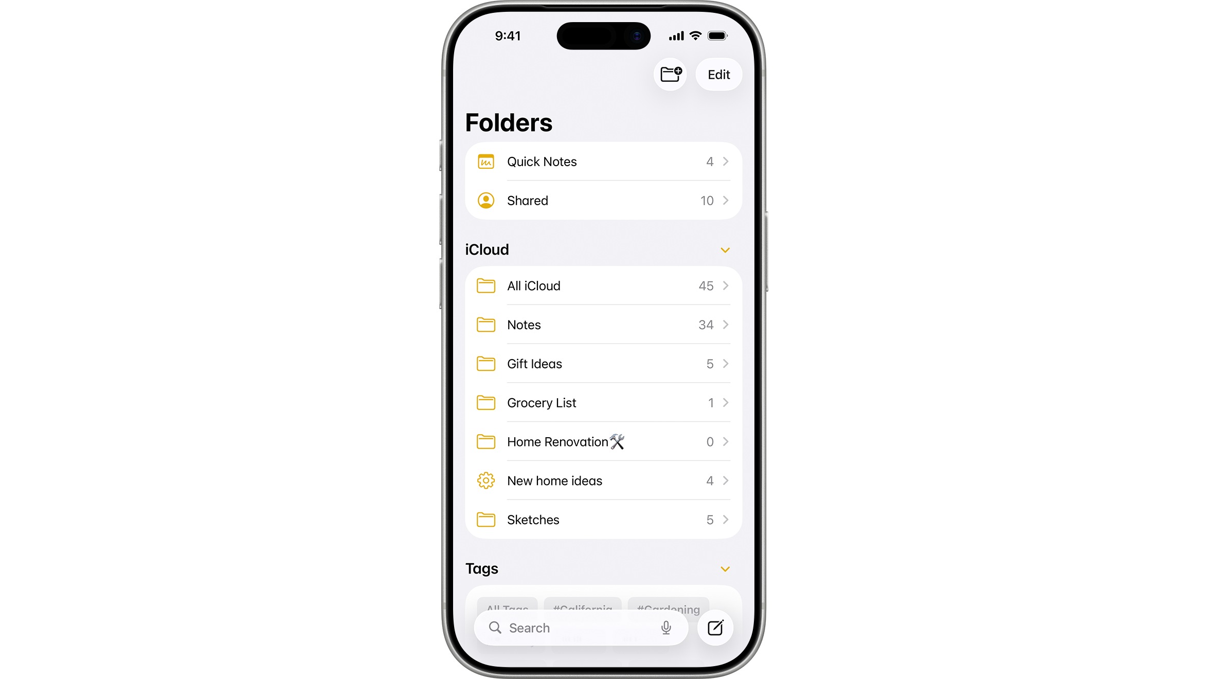 text Open Notes app