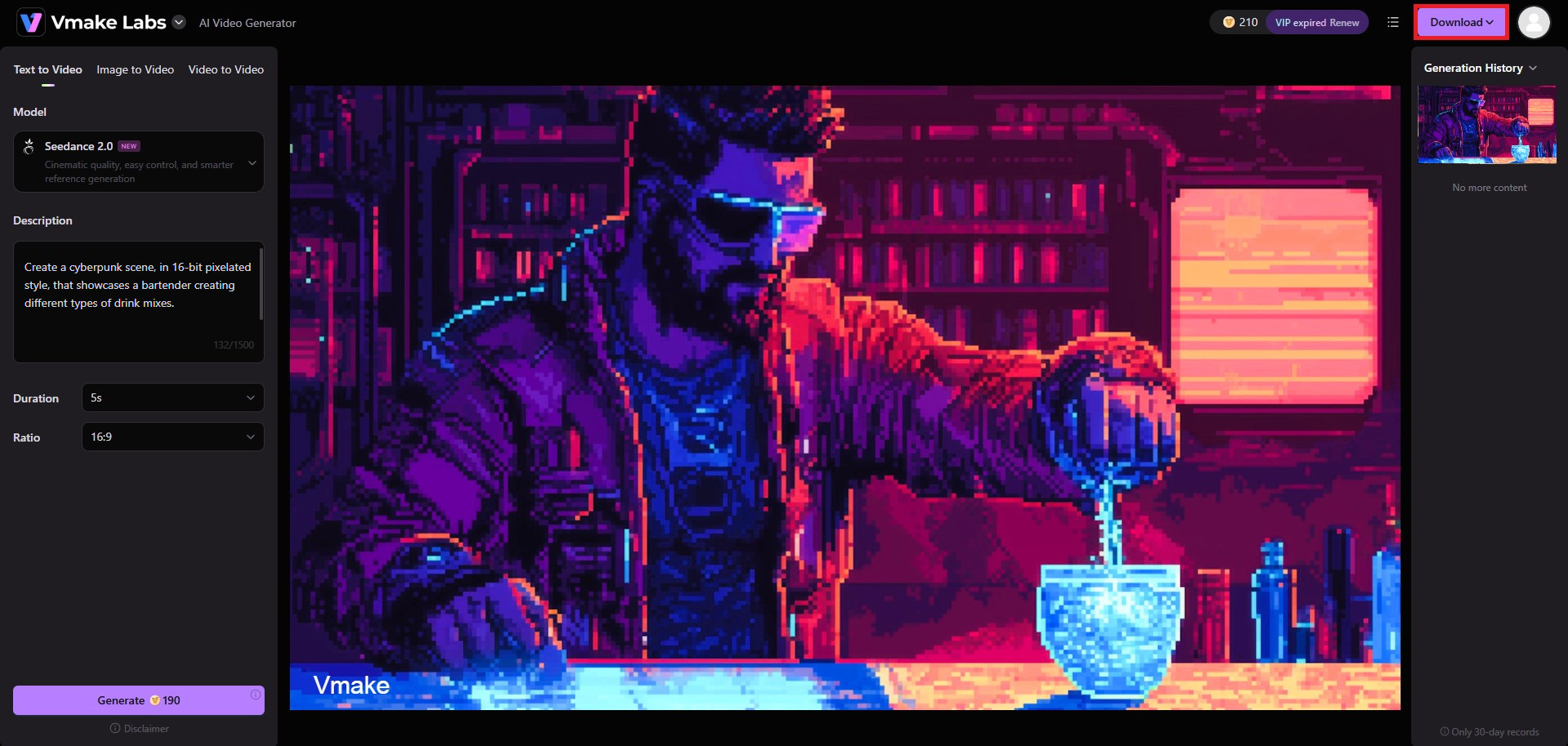 Export your AI-generated video