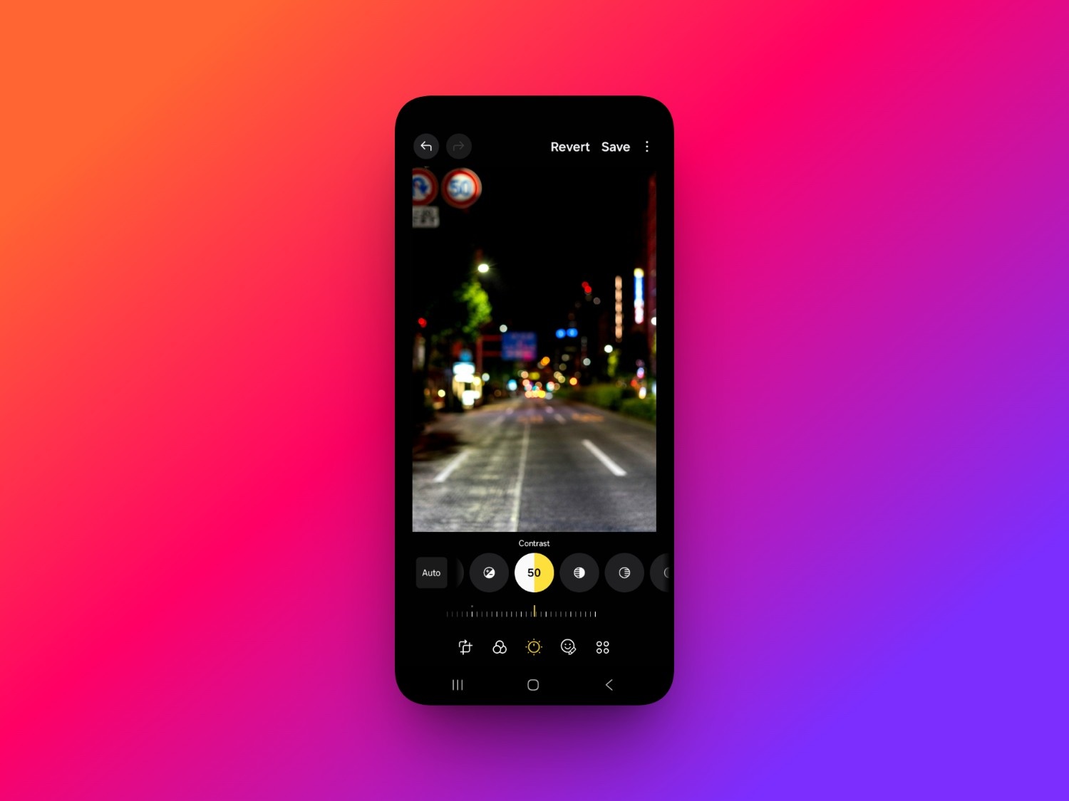 text Increase contrast and brightness