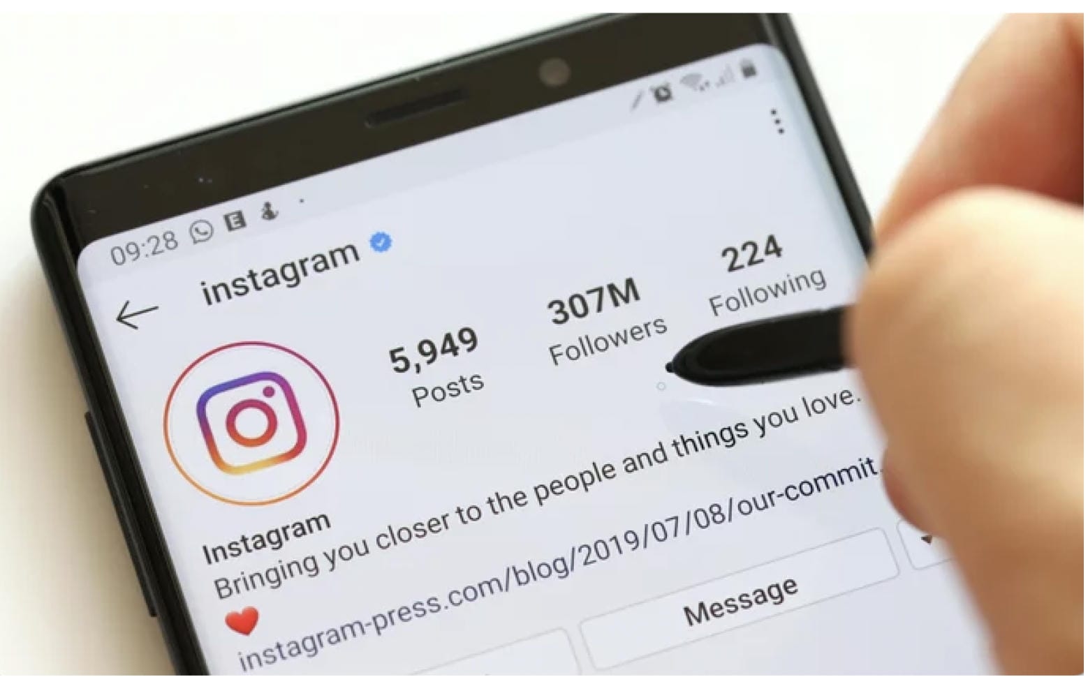 text What makes a great Instagram bio?