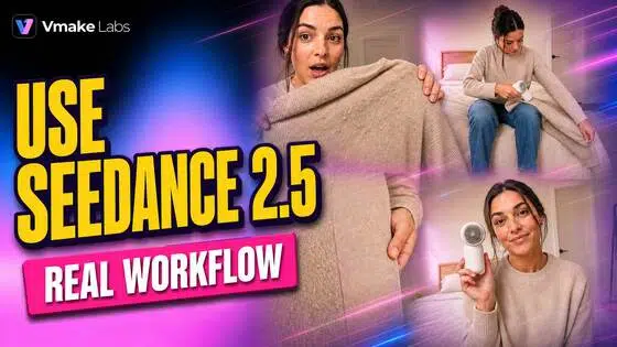 Seedance 2.5 workflow cover showing a creator using a video-generation reference and a practical prompt workflow.