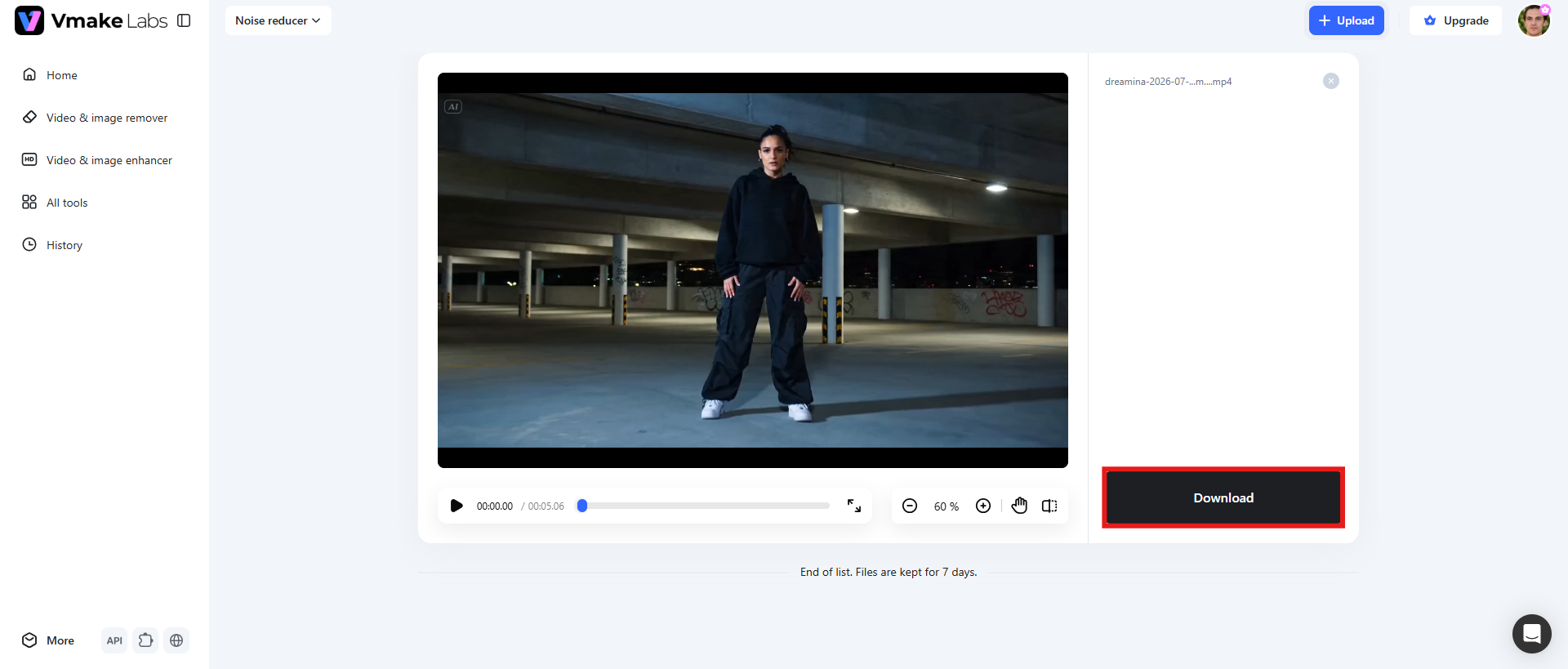 text Download your clean video