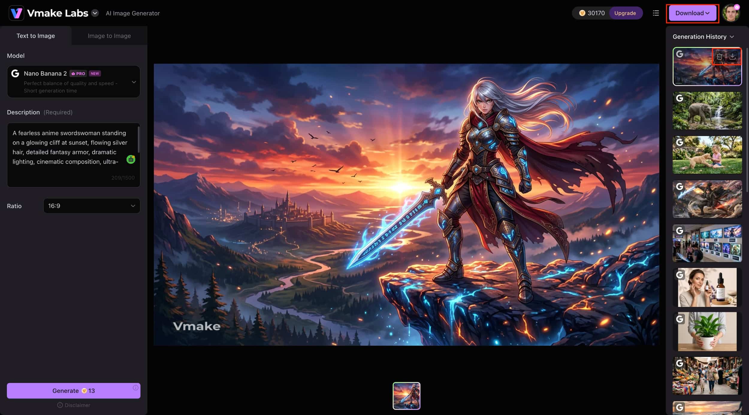 text Preview and Download Your Image