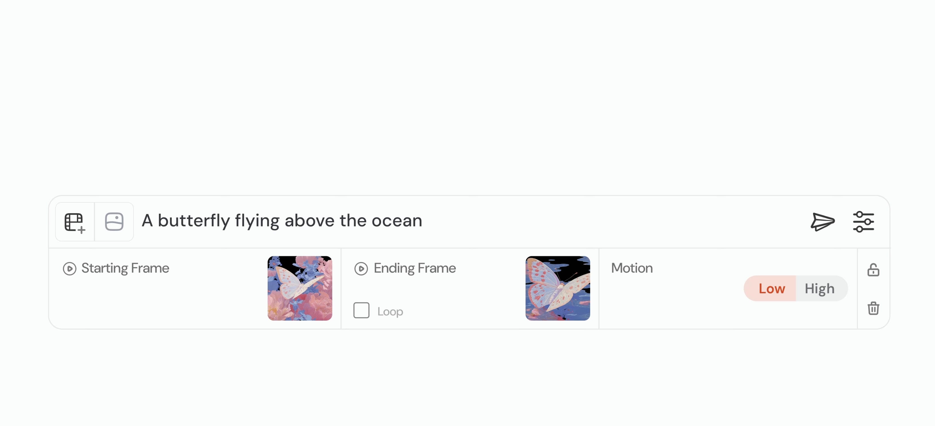 Choose the settings