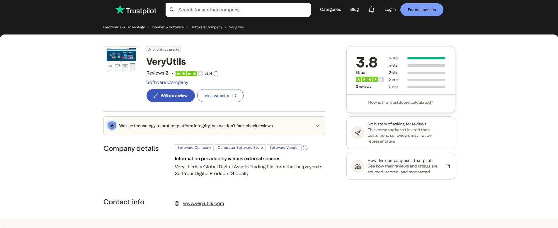 On Trustpilot