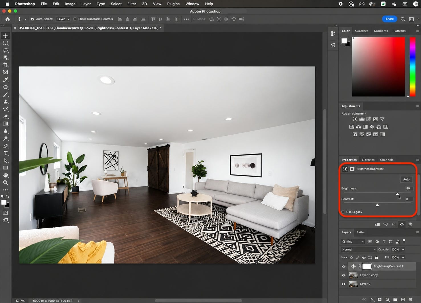 text Step 2: Push the brightness slider