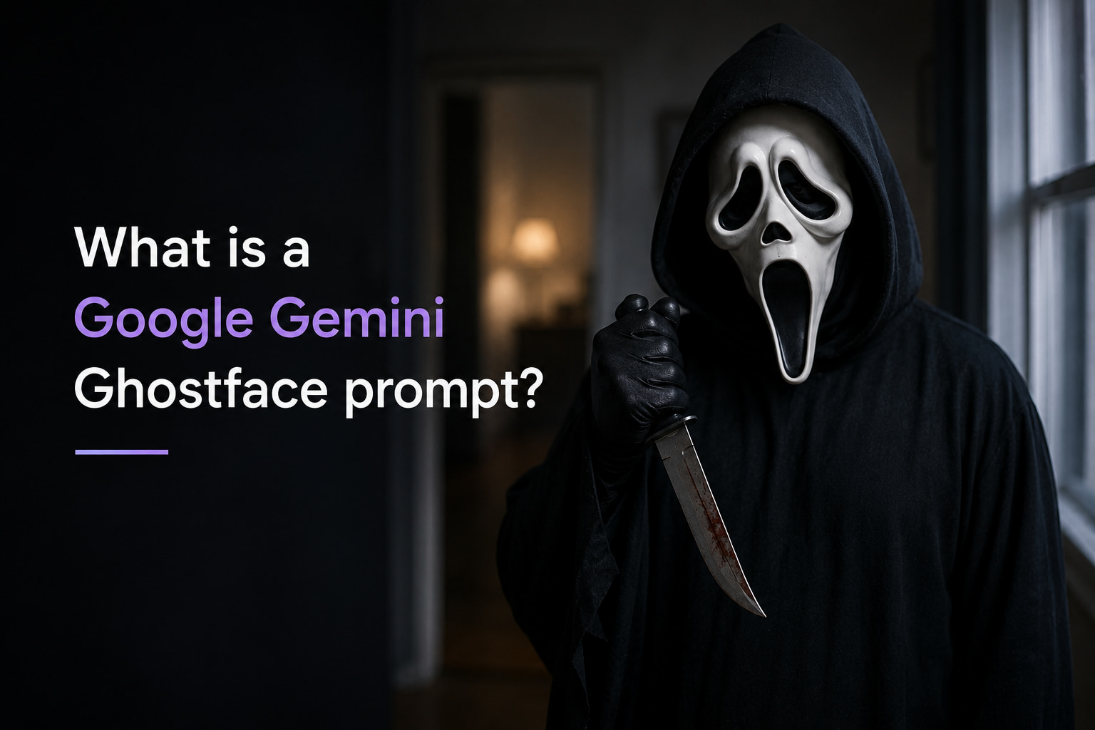 text What is a Google Gemini Ghostface prompt