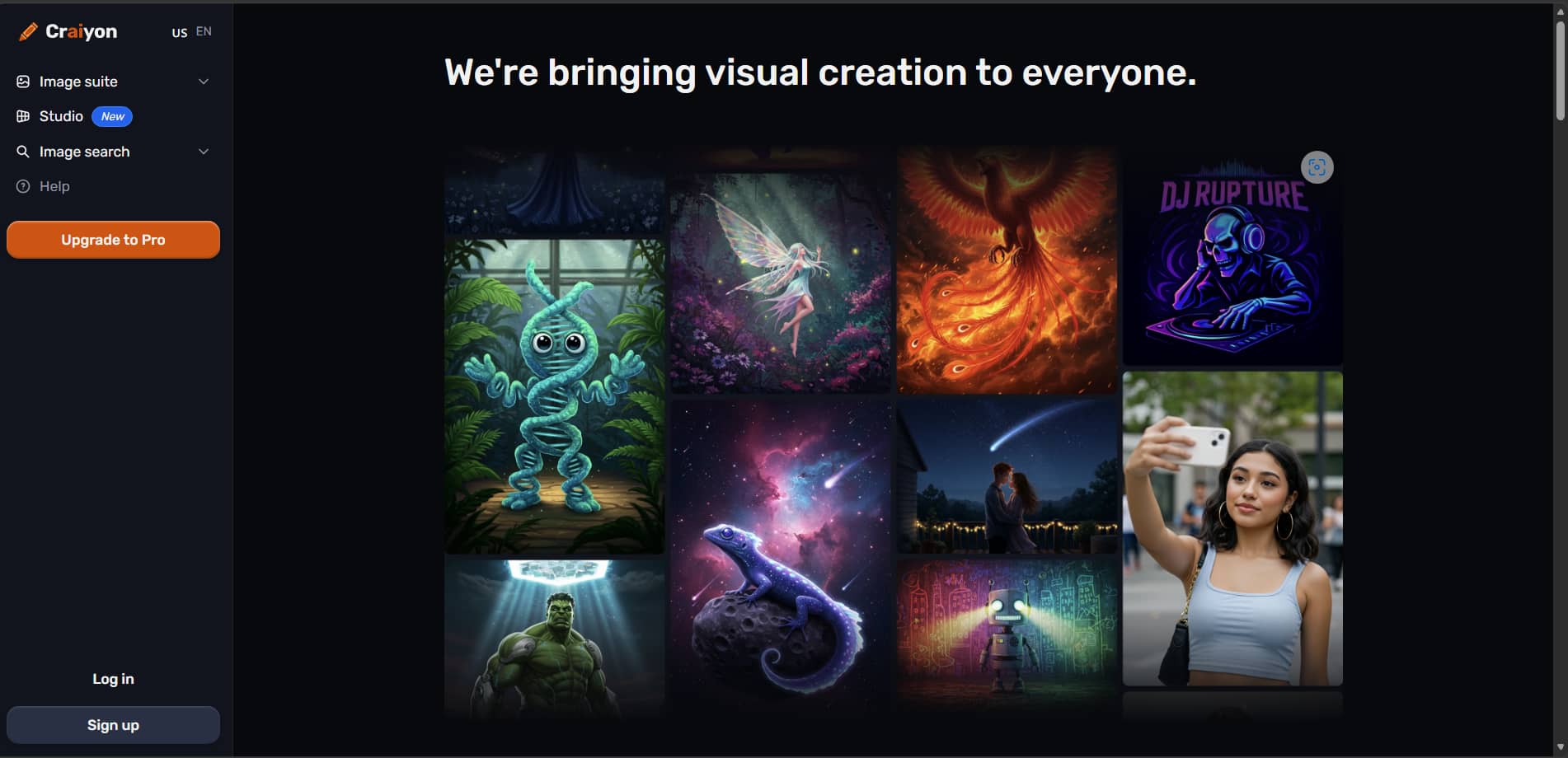 text Craiyon AI Image Generator