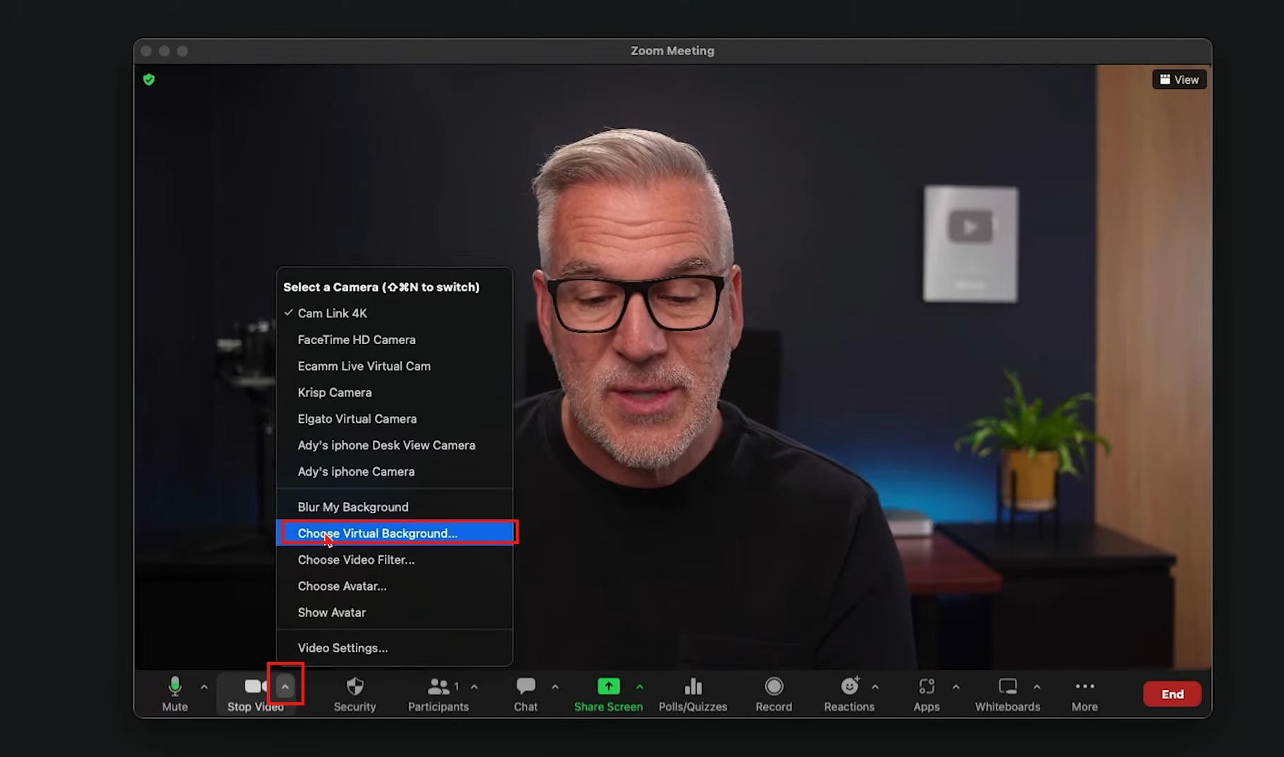 Apply during a live meeting