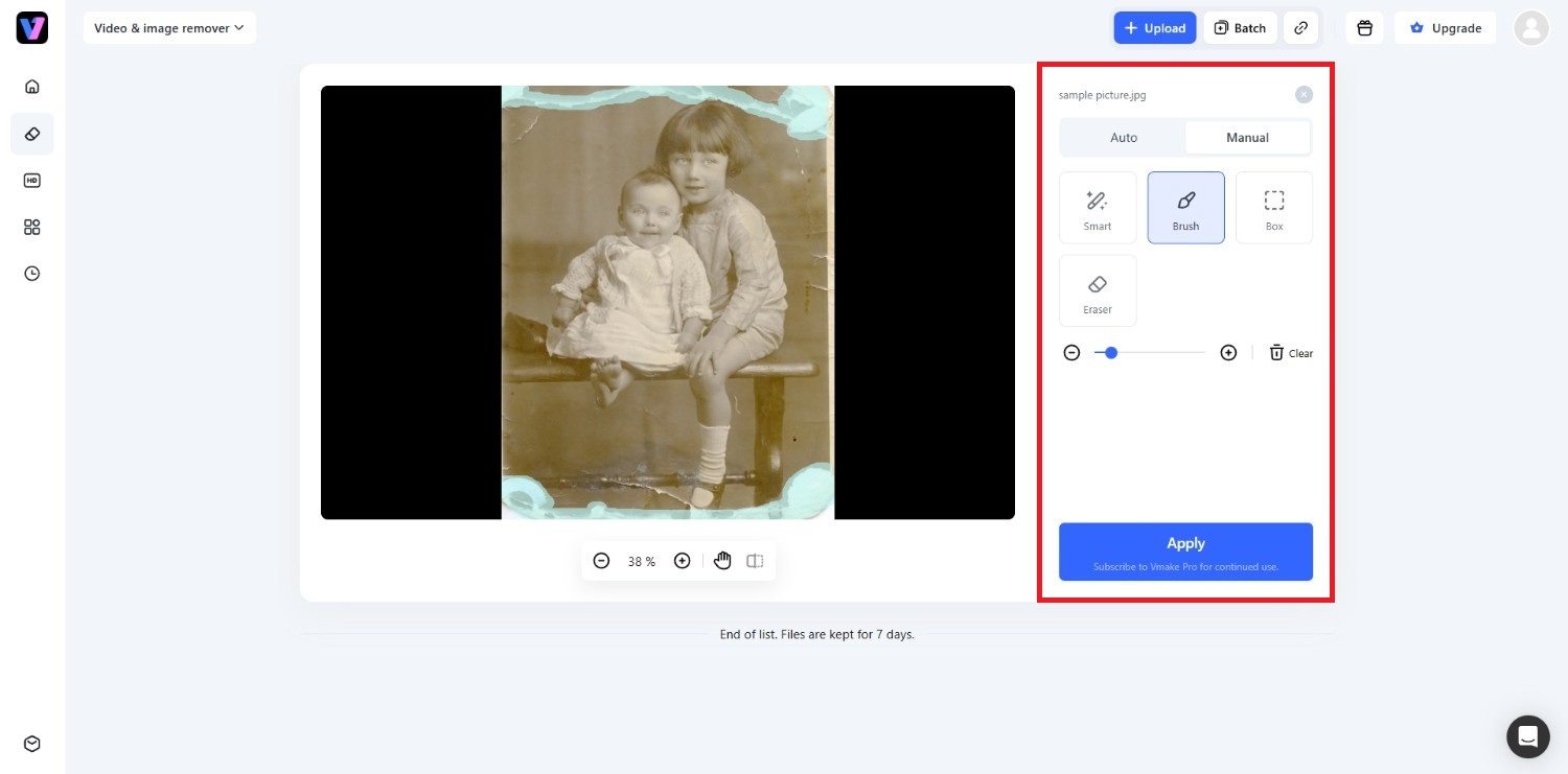 text Export the photo