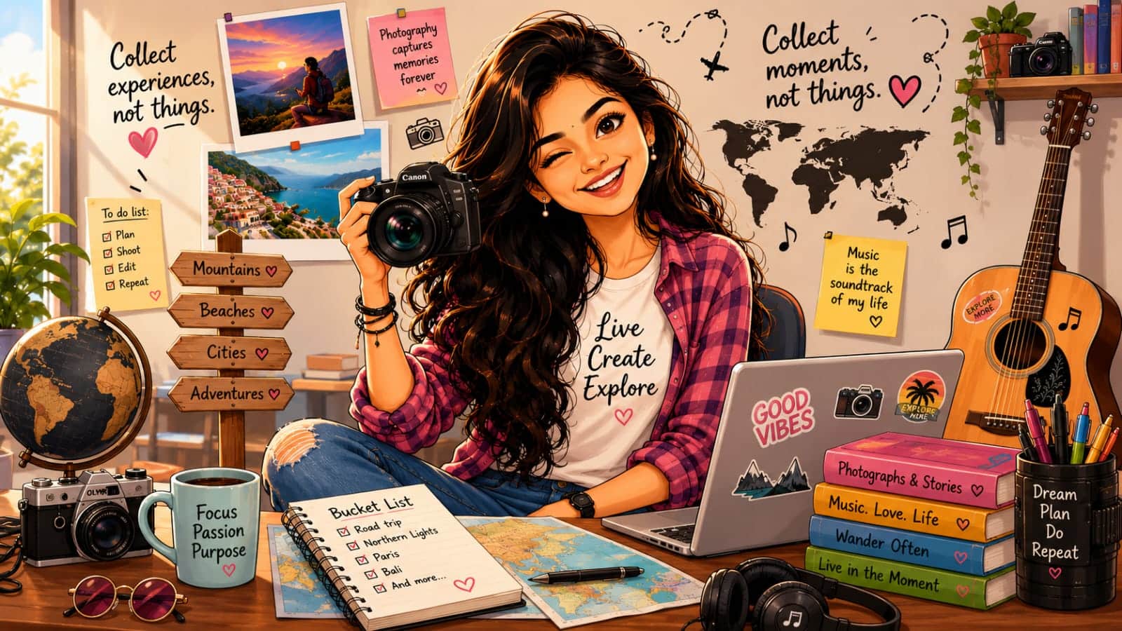 text Hobby or personality-based caricature